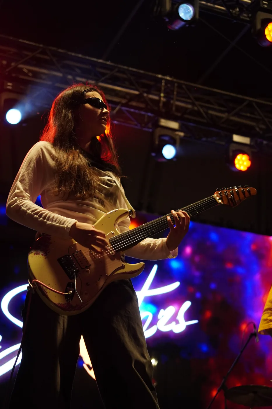 Guitarist on stage