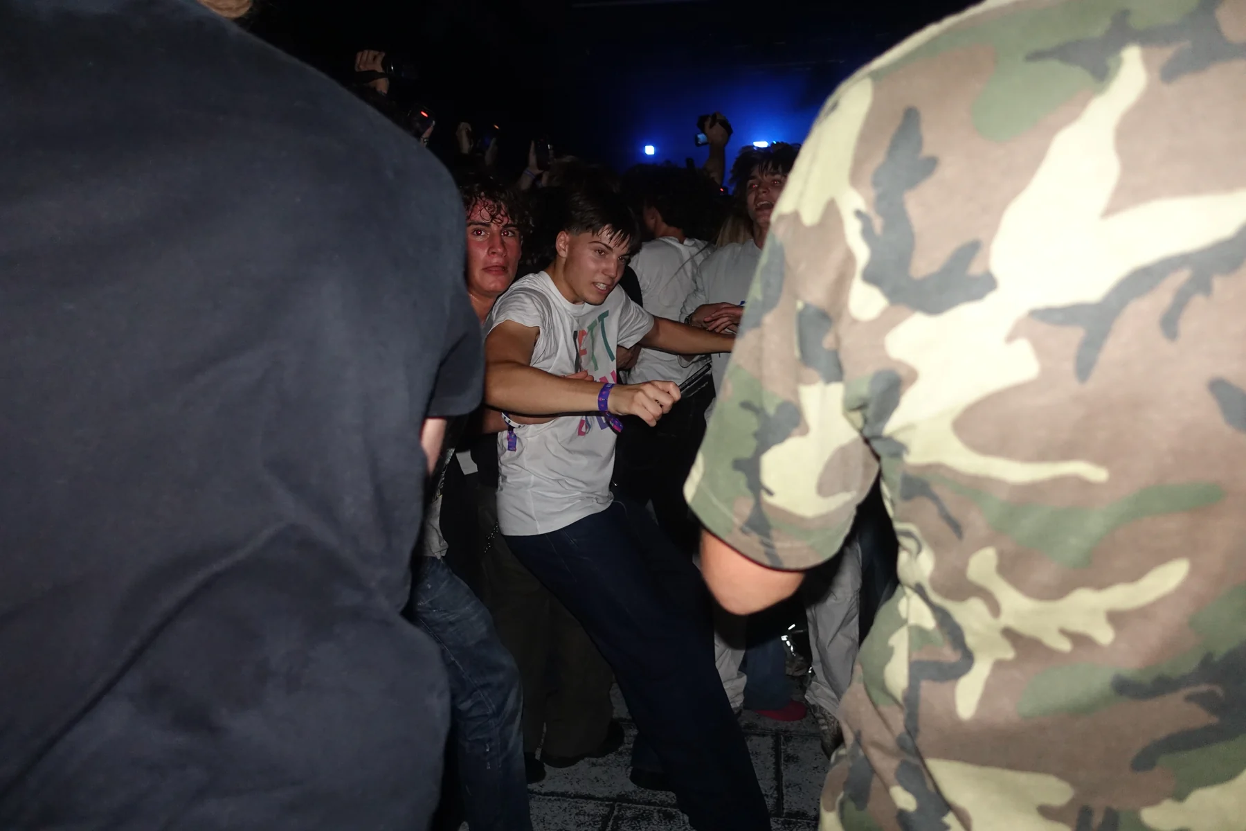Fans in the mosh pit